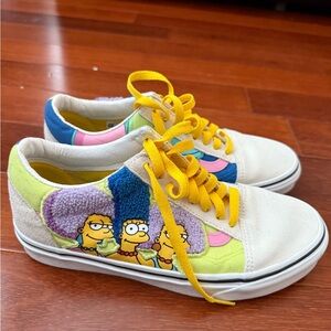Vans Multicolor Athletic Shoes with Cartoon Design